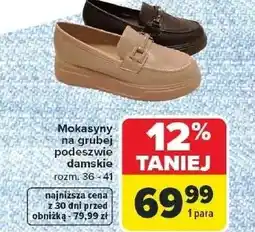Carrefour Mokasyny damskie oferta