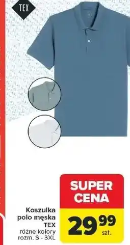 Carrefour Koszulka polo męska TEX oferta