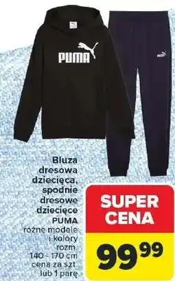 Carrefour Bluza dresowa dziecięca Puma oferta