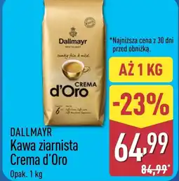 ALDI Kawa ziarnista Dallmayr oferta