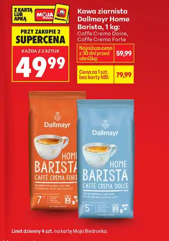 Biedronka Kawa ziarnista Dallmayr oferta