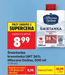 Biedronka Śmietanka Mleczna Dolina oferta
