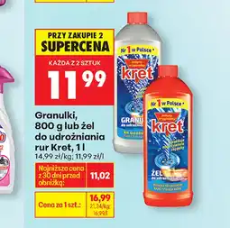 Biedronka Żel do udrożniania rur Kret oferta