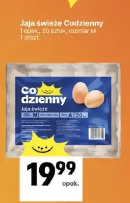 Delikatesy Centrum Jaja świeże Codzienny 1 opak., 20 sztuk, rozmiar M oferta