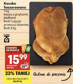 Delikatesy Centrum Kaczka faszerowana kaszą z grzybami, jabłkami oferta