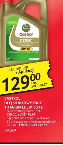 Selgros Castrol Olej silnikowy Edge Titanium LL 5W-30 oferta