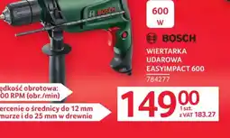 Selgros Bosch Wiertarka udarowa EasyImpact 600 oferta