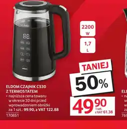 Selgros ELDOM Czajnik C530 z termostatem oferta