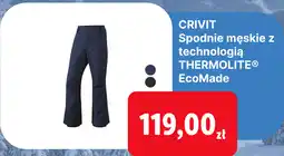 Lidl CRIVIT Spodnie męskie z technologią THERMOLITE EcoMade oferta