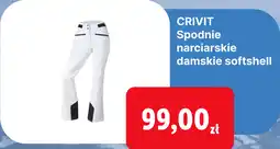 Lidl CRIVIT Spodnie narciarskie damskie softshell oferta
