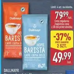 ALDI Kawa ziarnista Home Barista Dallmayr oferta