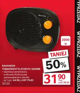 Selgros Ravanson Termowentylator FH-2000RB oferta