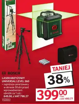 Selgros Bosch Laser krzyżowy Universal Level 360 oferta