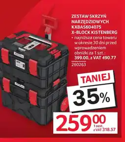Selgros Kistenberg Zestaw skrzyń narzędziowych oferta