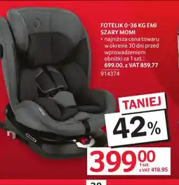 Selgros Momi fotelik 0-36 kg oferta