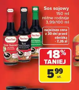 Carrefour TaoTao Sos sojowy oferta