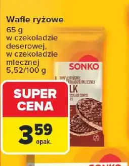 Carrefour Wafle ryżowe oferta