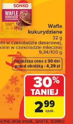 Carrefour Sonko Wafle kukurydziane oferta