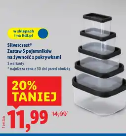 Lidl Zestaw pojemników SilverCrest oferta