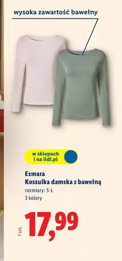 Lidl Koszulka damska Esmara oferta