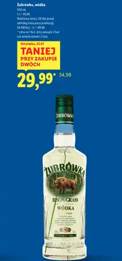 Lidl Wódka Żubrówka oferta