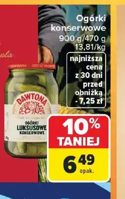 Carrefour Dawtona Ogórki konserwowe oferta