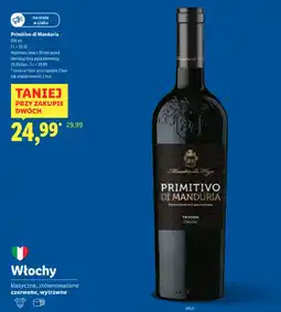 Lidl Wino Primitivo di Manduria oferta