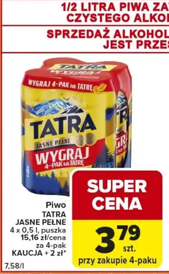 Carrefour Express Piwo Tatra oferta