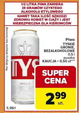 Carrefour Express Piwo bezalkoholowe Tyskie oferta