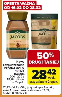 Carrefour Express Kawa rozpuszczalna Jacobs oferta