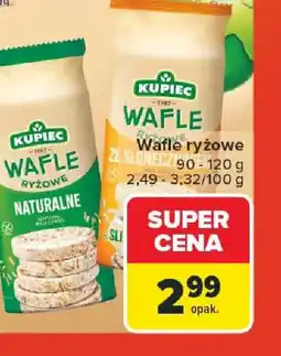 Carrefour Kupiec Wafle ryżowe oferta