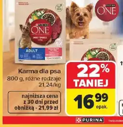 Carrefour Purina ONE Karma dla psa oferta