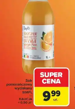 Carrefour Sok pomarańczowy SIMPL oferta
