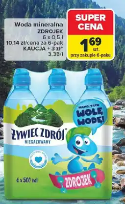Carrefour Woda mineralna Zywiec Zdrój Zdrojek oferta