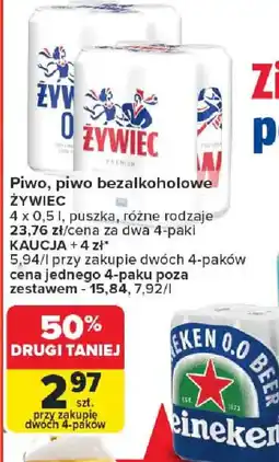 Carrefour Zywiec piwo bezalkoholowe oferta