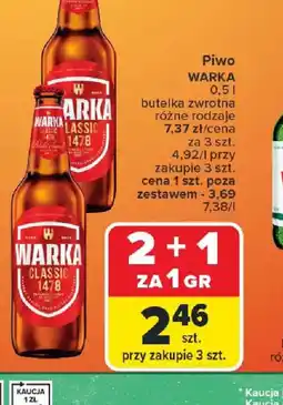 Carrefour Piwo Warka oferta