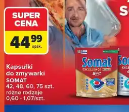 Carrefour Somat kapsułki do zmywarki oferta