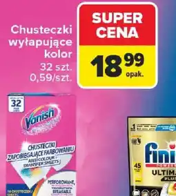 Carrefour Vanish Chusteczki wyłapujące kolor oferta