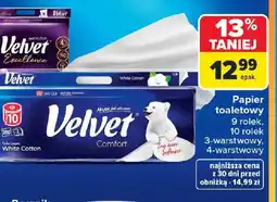 Carrefour Velvet papier toaletowy oferta