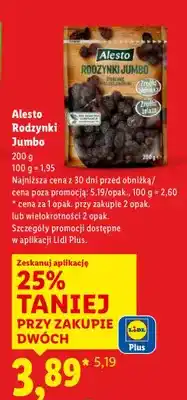 Lidl Rodzynki Jumbo oferta
