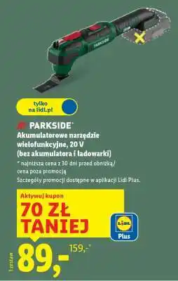 Lidl PARKSIDE Akumulatorowe narzędzie wielofunkcyjne, 20 V oferta