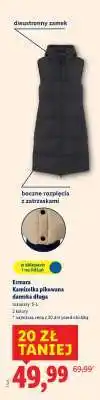 Lidl Esmera Kamizelka pikowana damska dluga oferta