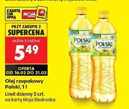 Biedronka Olej rzepakowy Polski, 1l oferta