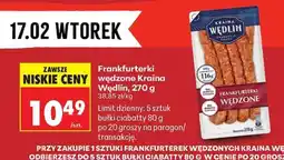 Biedronka Frankfurterki wędzone Kraina Wędlin , 270 g oferta