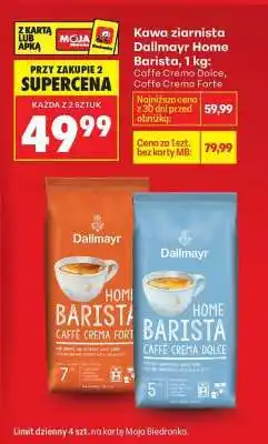 Biedronka Kawa ziarnista Dallmayr Home Barista, 1kg oferta