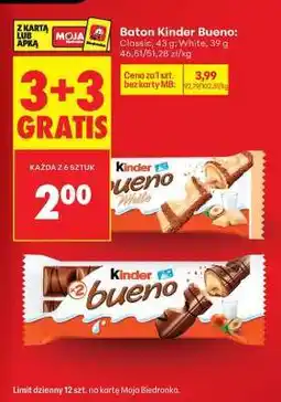 Biedronka Baton KINDER BUENO oferta