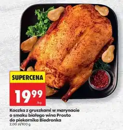 Biedronka Kaczka z gruszkami w marynacie o smaku białego wina Prosto do piekarnika Biedronka oferta