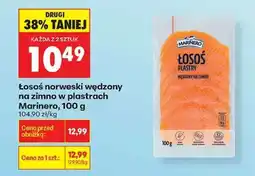 Biedronka Łosoś norweski wędzony na zimno w plastrach Marinero , 100 g oferta