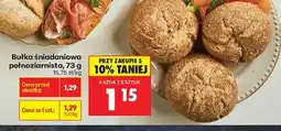 Biedronka Bułka śniadaniowa pełnoziarnista, 73 g oferta