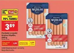Biedronka Parówki z szynki Kraina Wędlin , 250 g oferta